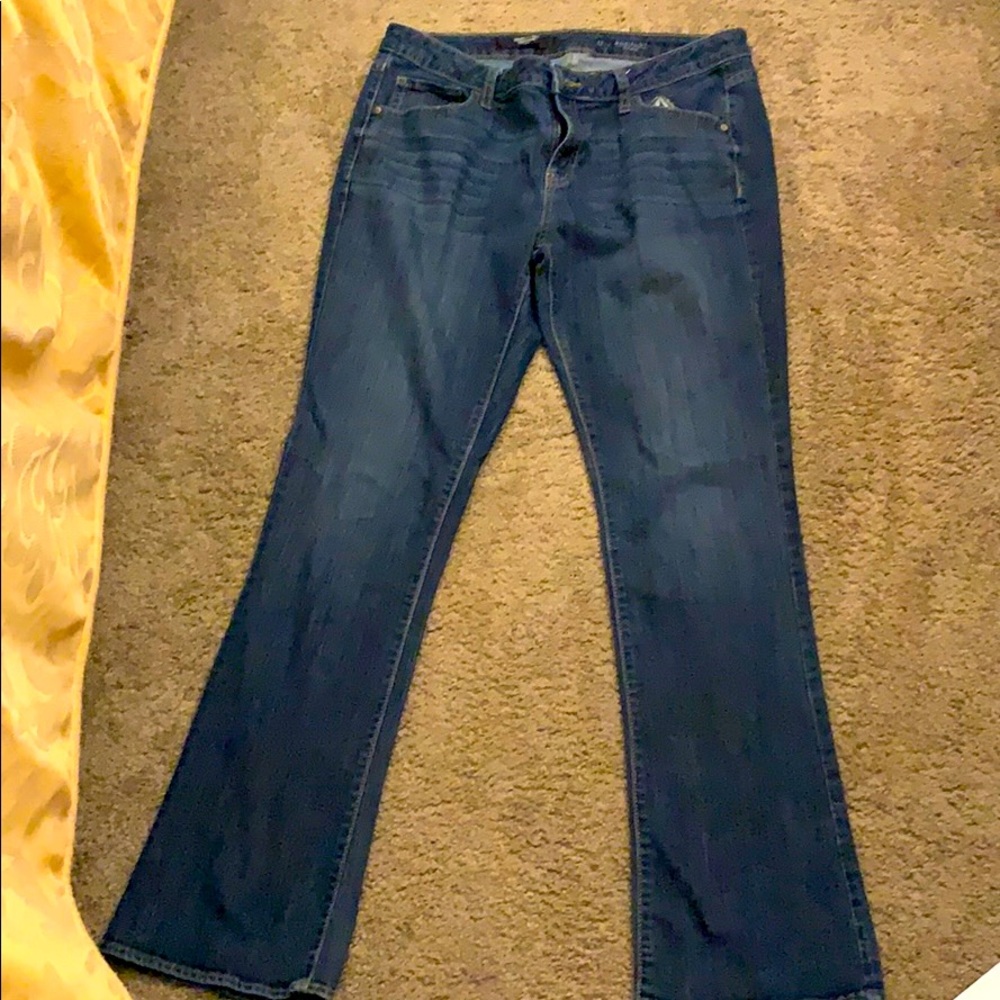Women’s blue flare jeans